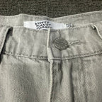 Broken Planet Washed Double Knee Wide Leg Jeans - Light Grey