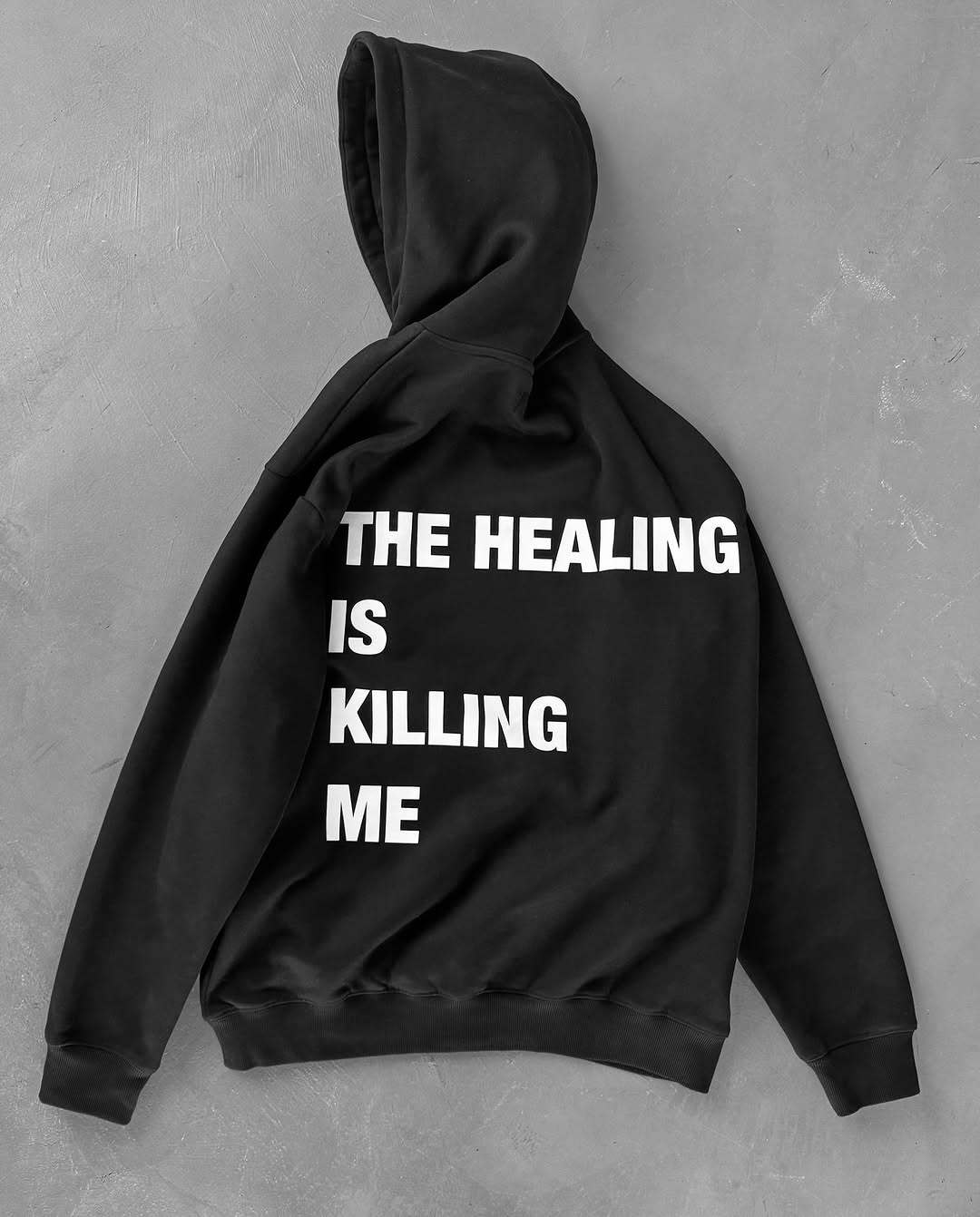 Killcrew "The Healing Is Killing Me" Graphic Black Hoodie
