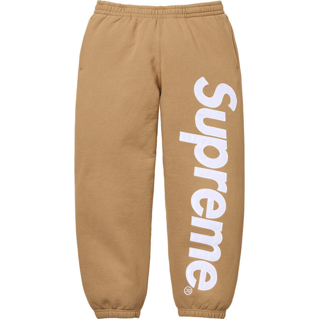 Supreme Vertical Logo Sweatpants – Khaki / White Hover Image