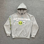 Broken Planet Not From Here Alien Skull Hoodie‑3 Colors