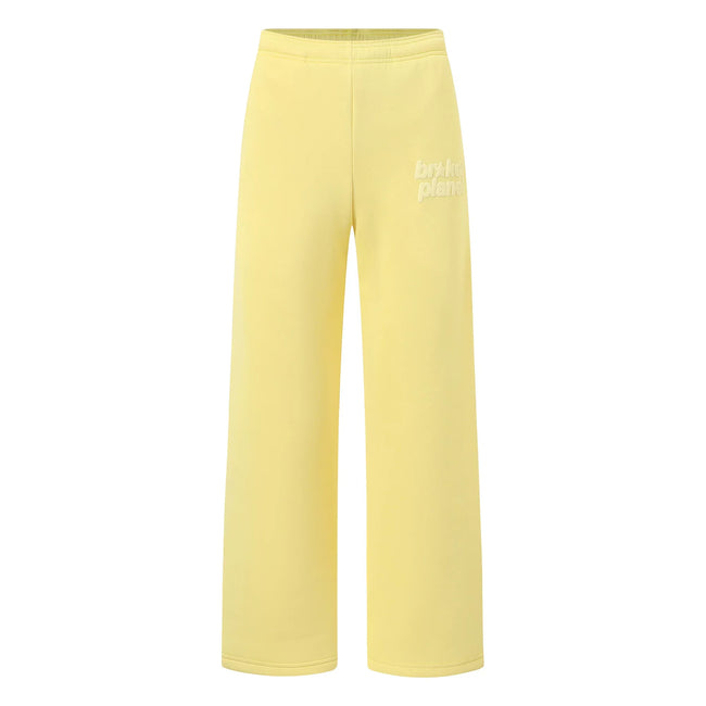 Broken Planet Logo Pale Yellow Wide Leg Sweatpants Hover Image