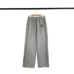 Broken Planet Logo Wide Leg Sweatpants - Heather Grey