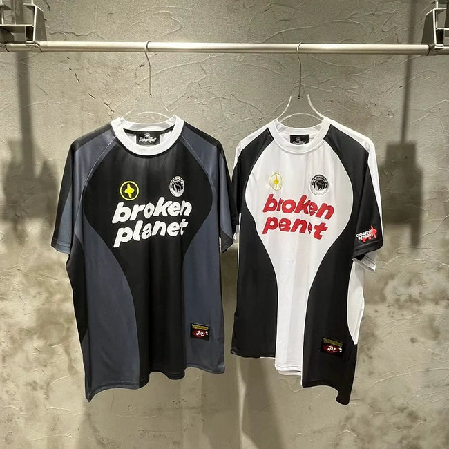 Broken Planet Retro Football Jersey - 2 Colors Available Hover Image
