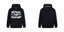 Broken Planet Moon Phases Black Foam Print Oversized Hoodie