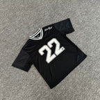 Broken Planet #22 Color Block Mesh Baseball Jersey - White Navy