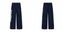 Broken Planet Vertical Logo Navy Wide Leg Sweatpants