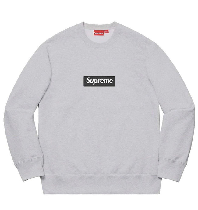 Supreme Box Logo Crewneck – Heather Grey Hover Image