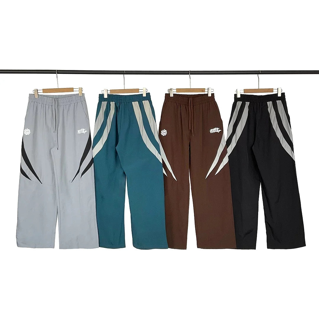 Broken Planet Angular Color‑Block Wide Leg Track Pants‑4 Colors