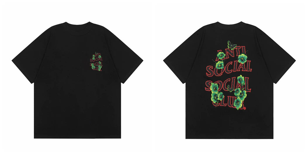 ASSC short sleeved American high street hip-hop fashion brand summer unisex loose cotton casual couple letter T-shirt (10)