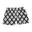 Black and White Diamond Geometric Athletic Shorts
