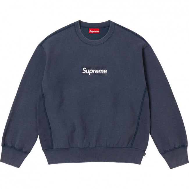 Supreme Box Logo Crewneck Sweatshirt - Navy / Dark Hover Image