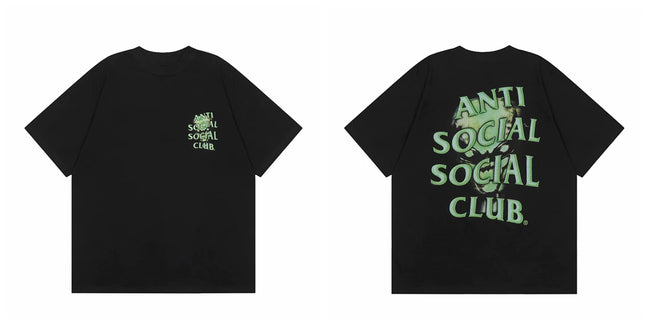 ASSC short sleeved American high street hip-hop fashion brand summer unisex loose cotton casual couple letter T-shirt (25) Hover Image
