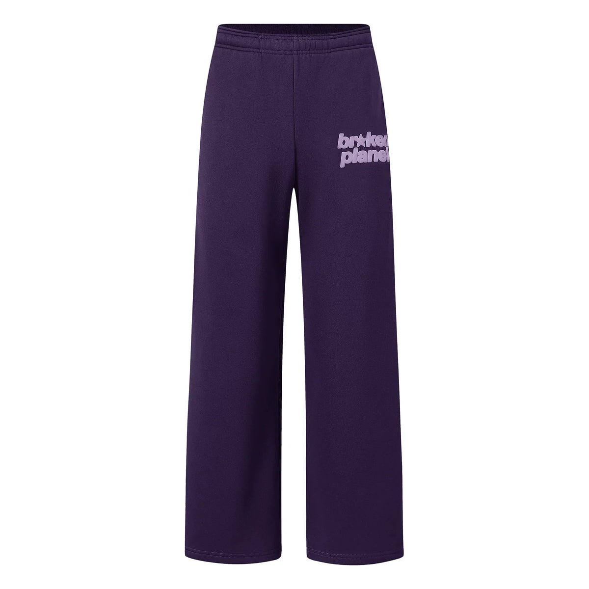 Broken Planet Logo Purple Wide Leg Sweatpants