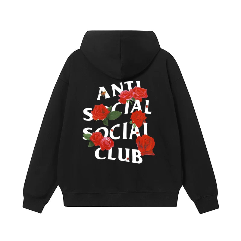 ANTI SOCIAL SOCIAL CLUB ASSC Basic Reflective Chinese Loong Print Autumn Winter Hoodie (51)
