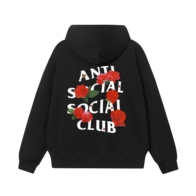 ANTI SOCIAL SOCIAL CLUB ASSC Basic Reflective Chinese Loong Print Autumn Winter Hoodie (51) Hover Image