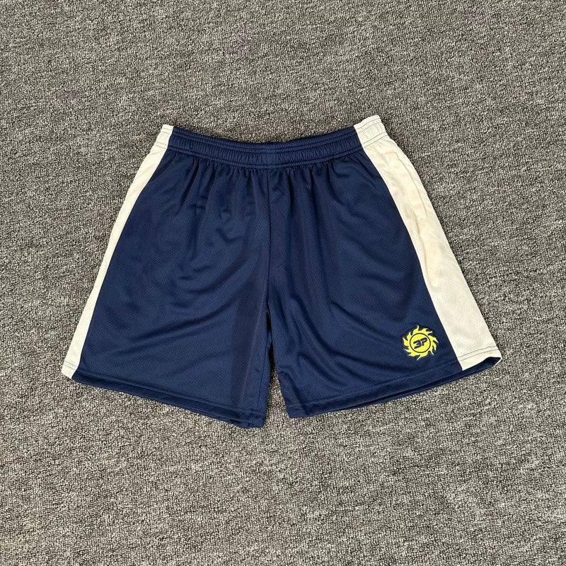 Broken Planet Side Stripe Mesh Basketball Shorts - Navy