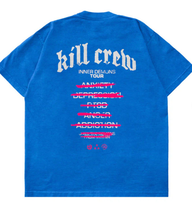 Killcrew Inner Demons Tour Graphic Royal Blue T-Shirt Hover Image