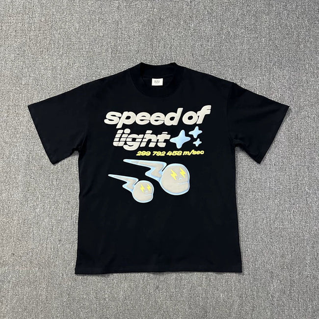 Broken Planet Speed Of Light Graphic T-Shirt - Black Hover Image