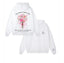 White "Dear Mother Behind Me" Quote Hoodie