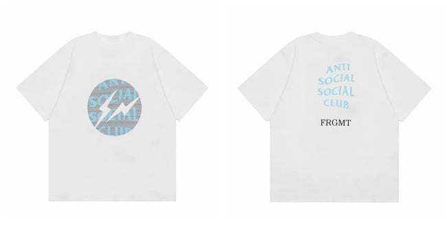 ASSC short sleeved American high street hip-hop fashion brand summer unisex loose cotton casual couple letter T-shirt (18) Hover Image