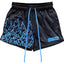 Killcrew Flame Graphic Black and Blue Mesh Shorts