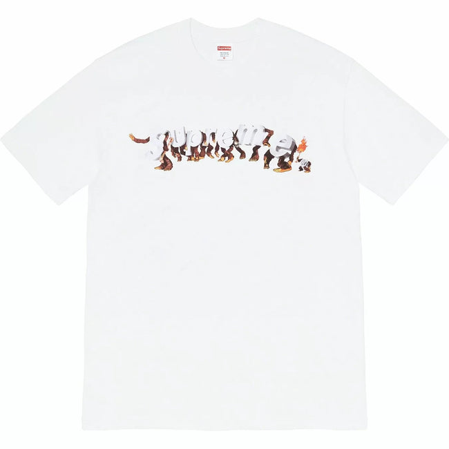 Supreme White / Multi Dogs Graphic T-Shirt Hover Image