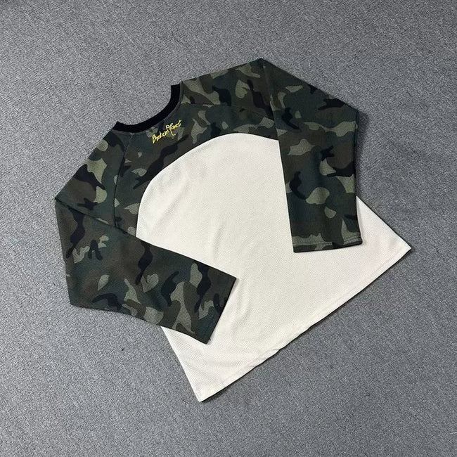 Broken Planet Camo Raglan Waffle Long Sleeve T-Shirt Main Image