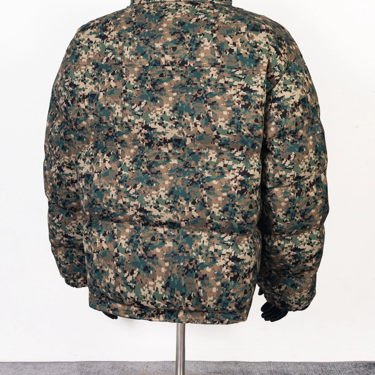 Thug Club Digital Camo Stand Collar Puffer Jacket, Unisex