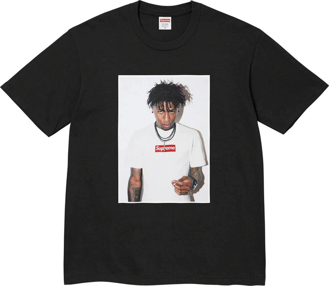 Supreme NBA YoungBoy Photo Tee – Black / White Hover Image