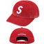 Supreme Red S Logo 6-Panel Dad Hat