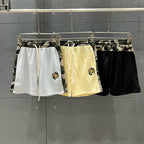 Broken Planet Camo Trim Embroidered Sweat Shorts‑3 Colors