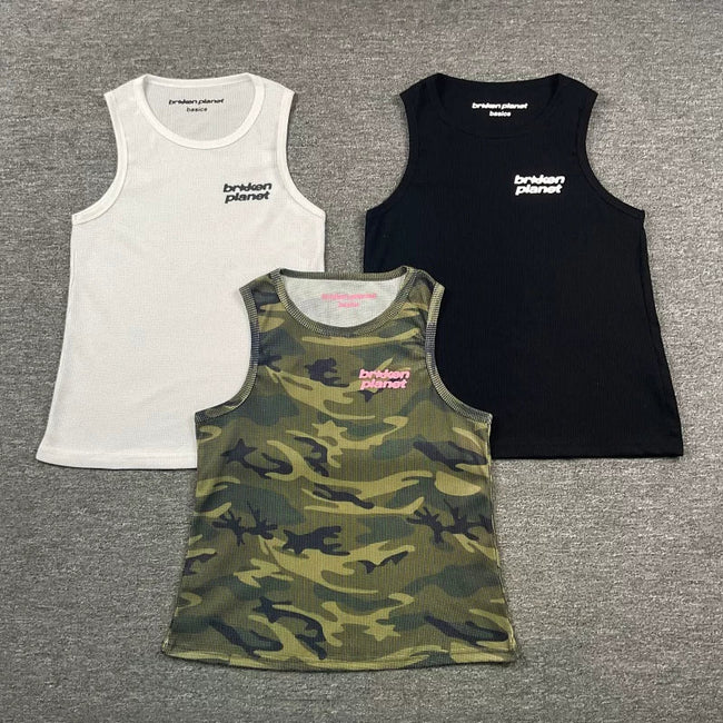 Broken Planet Basics Waffle Rib Tank Top - 3 Colors Available Hover Image
