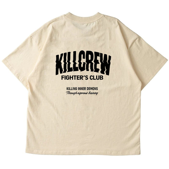 Killcrew Fighter's Club Cream Graphic T-Shirt Hover Image