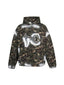 Thug Club Camo Spray Paint Star Moon Embroidery Oversized Hoodie, Unisex