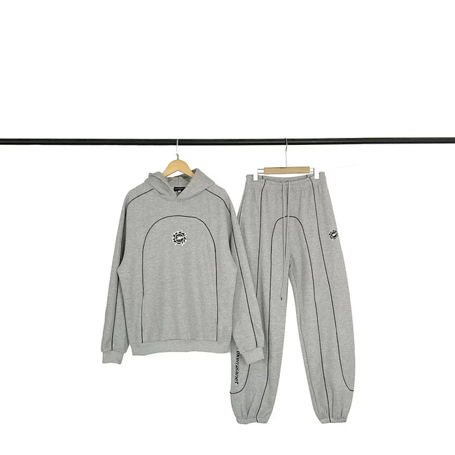 Broken Planet Curved Seam Logo Hoodie Jogger Set - 4 Colors Available Main Image