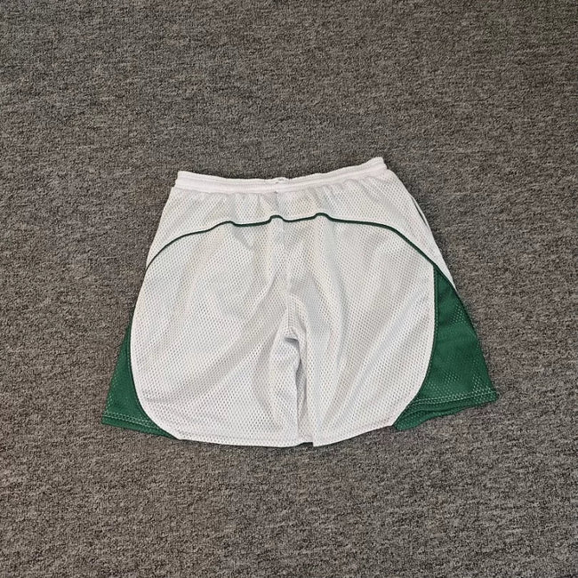 Broken Planet Contrast Panel Double‑Layer Mesh Shorts Main Image