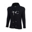 Thug Club TC Logo Waffle Knit Slim Fit Hoodie, Y2K Gothic Long Sleeve Hooded Top