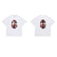 BAPE Style Tartan Plaid Ape Head Short-Sleeve Tee - White