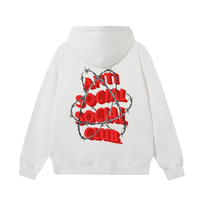 ANTI SOCIAL SOCIAL CLUB ASSC Basic Reflective Chinese Loong Print Autumn Winter Hoodie (17) Hover Image