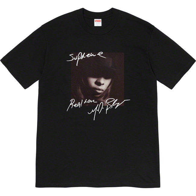Supreme Mary J. Blige Real Love Tee – Black Hover Image