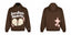 Broken Planet Broken Hearts Brown Oversized Graphic Hoodie