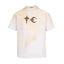 Thug Club Vintage Faded Star Moon Logo White Oversized T-Shirt, Unisex
