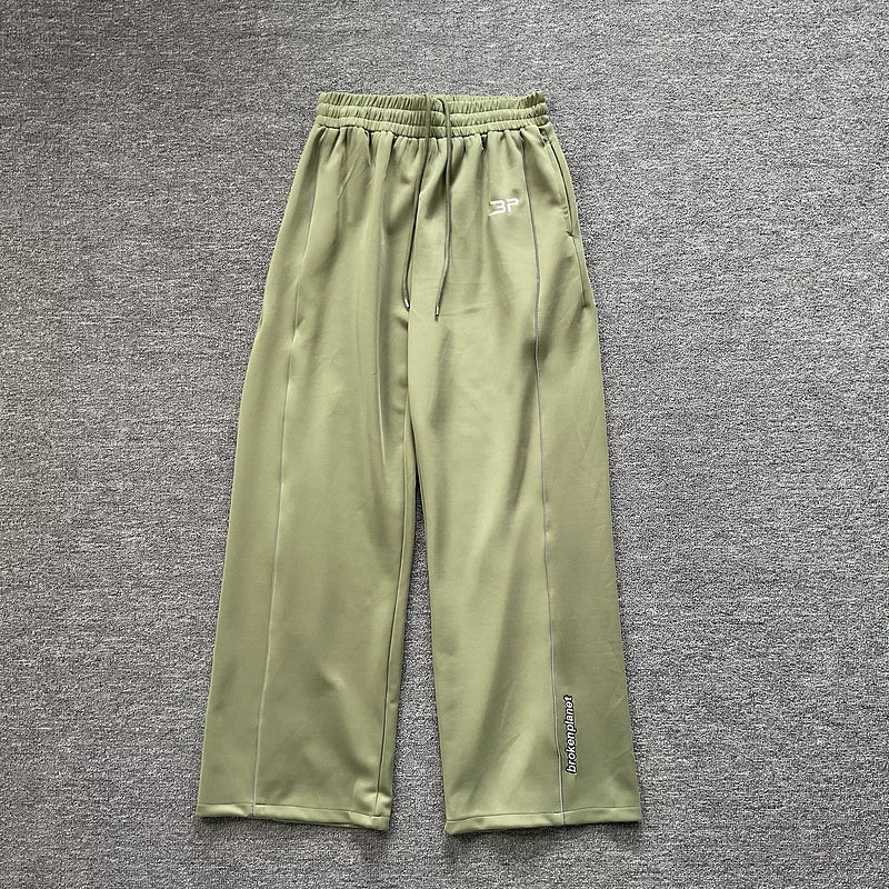 Broken Planet BP Mini Logo Wide Leg Track Pants - 3 Colors Available