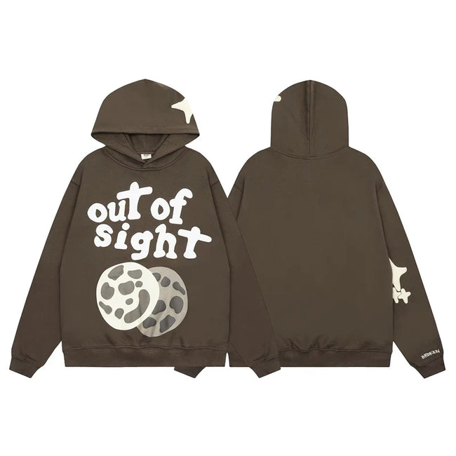 Broken Planet Out Of Sight Brown Planet Hoodie Hover Image