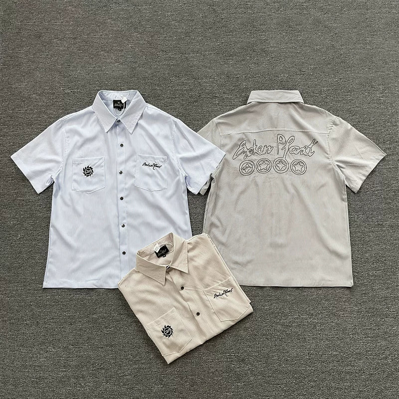 Broken Planet Stripe Short Sleeve Shirt - 3 Colors Available