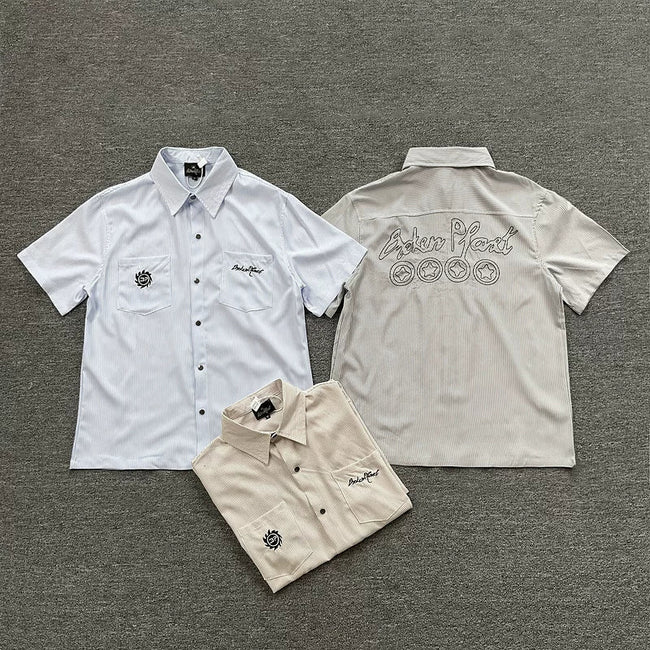Broken Planet Stripe Short Sleeve Shirt - 3 Colors Available Hover Image