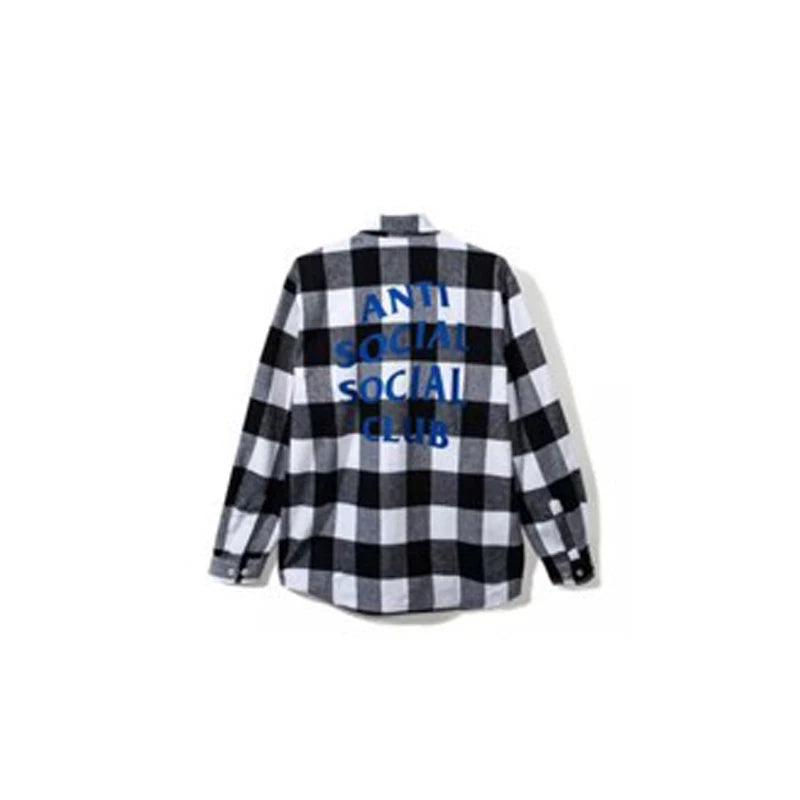 GX ASSC anti shirt tie dye social loose club plaid jacket design niche layering shirt trend (8)