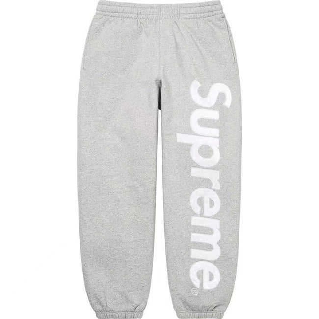 Supreme Vertical Logo Sweatpant - Heather Grey / White Hover Image