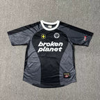 Broken Planet Soccer Jersey - Black Grey