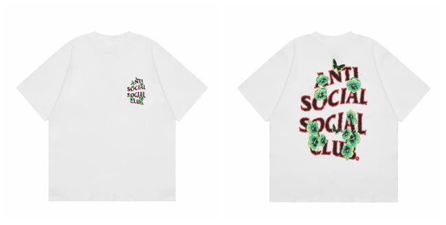 ASSC short sleeved American high street hip-hop fashion brand summer unisex loose cotton casual couple letter T-shirt (9) Hover Image